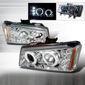 Chevrolet 2003-2006 Chevy Silverado Halo Projector Head Lamps/ Headlights