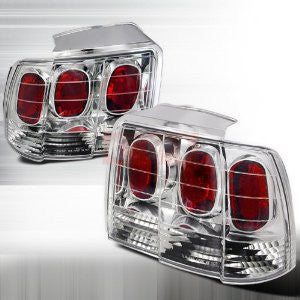 Ford 1999-2004 Ford Mustang Tail Lights /Lamps - Chrome