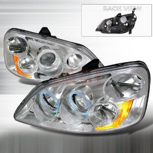 Honda 2001-2003 Honda Civic Dual Halo Projector Head Lamps/ Headlights