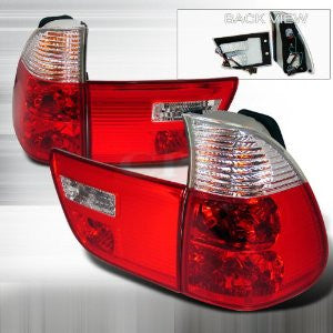 Bmw 2000-2005 Bmw X5 Tail Lights /Lamps - Red/Clear