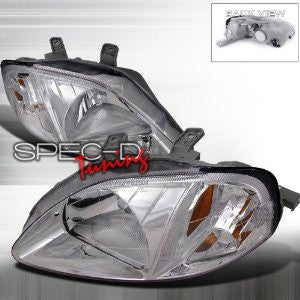 HONDA 99-00 HONDA CIVIC CRYSTAL HEADLIGHTS /HEAD LAMPS/ LIGHTS PERFORMANCE 1 SET RH & LH