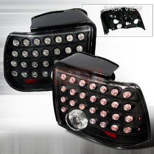 FORD 1999-2004 FORD MUSTANG LED TAIL LIGHTS /LAMPS - BLACK 1 SET RH&LH PERFORMANCE 1999,2000,2001,2002,2003,2004