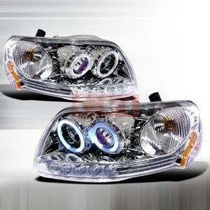 Ford 1997-2003 Ford F150 1Pc Projector Head Lamps/ Headlights 1 Set Rh&Lh Performance 1997,1998,1999,2000,2001,2002,2003-w