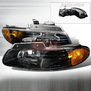 Dodge 1996-2000 Dodge Caravan Crystal Headlights/ Head Lamps-Euro Style Performance 1996,1997,1998,1999,2000