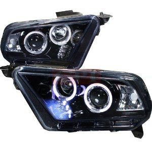 Ford Mustang Projector Headlight Gloss Black Housing Smoke Lens Halogen Model Only