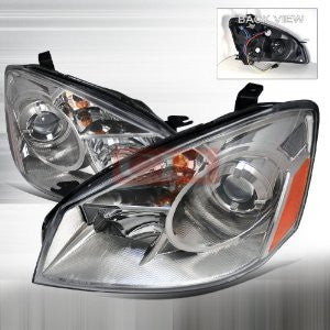 NISSAN 05-06 NISSAN ALTIMA PROJECTOR HEADLIGHTS/ HEAD LAMP /LIGHT - CHROME PERFORMANCE 1 SET RH & LH 2005,2006