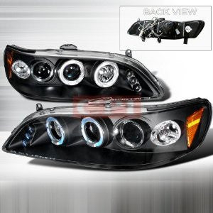 Honda 1998-2002 Honda Accord Halo Led Projector Head Lamps/ Headlights 1 Set Rh&Lh Performance 1998,1999,2000,2001,2002