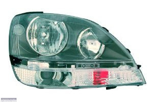 Lexus 99-00 Rx300  Headlight Assy Rh  Black Bezel