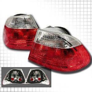 BMW 1999-2001 BMW E46 2DR TAIL LIGHTS /LAMPS- RED/CLEAR 1 SET RH&LH PERFORMANCE 1999,2000,2001