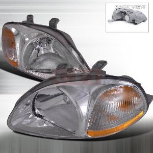 Honda 96-98 Honda Civic Crystal Headlights /Head Lamps/ Lights