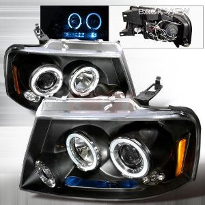 Ford 2004-2008 Ford F150 Halo Led Projector Head Lamps/ Headlights-m