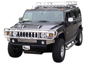 HUMMER H2 03-09 GMC H2 SUT Deluxe 1 PC  /BRUSH GUARD Stainless SUT  Guards & Bull Bars Stainless