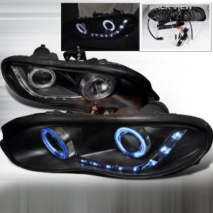 Chevrolet/ Chevy 98-02 Chevy Camaro - Black Ccfl Projector Head Lights/ Lamps - Apc