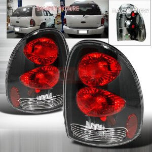 DODGE 1996-2000 DODGE CARAVAN TAIL LIGHTS /LAMPS - BLACK 1 SET RH&LH PERFORMANCE 1996,1997,1998,1999,2000