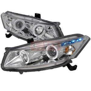 Honda Accord Halo Projector Headlight Chrome Housing