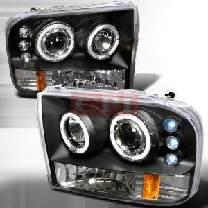 Ford 1999-2004 Ford F250 Projector Head Lamps/ Headlights Led 1 Set Rh&Lh Performance 1999,2000,2001,2002,2003,2004