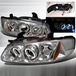 Nissan 00-03 Nissan Sentra - Chrome Projector Head Lights/ Lamps -