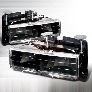 Chevy 1988-1998 Chevrolet Chevy C10 Truck Headlights/ Head Lamps-Euro Style-j