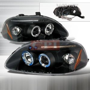 Honda 1996-1998 Honda Civic Led Projector Head Lamps/ Headlights 1 Set Rh&Lh Performance 1996,1997,1998