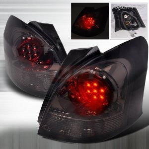 Toyota 06-07 Toyota Yaris 3Dr - Smoke Led Tail Lights/ Lamps -