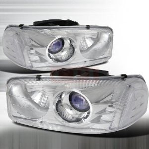 CHEVY 88-98 CHEVY C10 FULL SIZE EURO HEADLIGHT-CHROME PERFORMANCE 1 SET RH & LH 1988,1989,1990,1991,1992,1993,1994,1995,1996,1997,1998