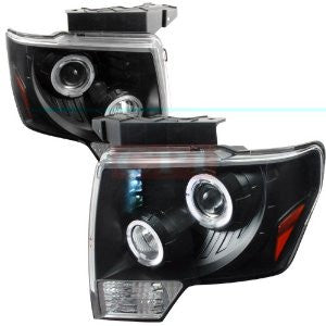 Ford F150 Dual Halo Led Projector Headlights Performance Conversion Kit-b