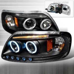 Ford 97-03 Ford 150 - Black Ccfl Projector Head Lights/ Lamps -