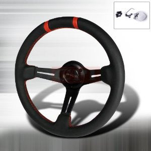 Deep Dish Steering Wheel - Leather 330Mm PERFORMANCE
