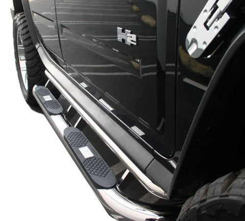 Hummer H3 2009 H3 Pick Up /Truck Sidebar 3Inch Stainless Nerf Bars & Tube Side Step Bars Stainless Products Performance 1 Set Rh & Lh