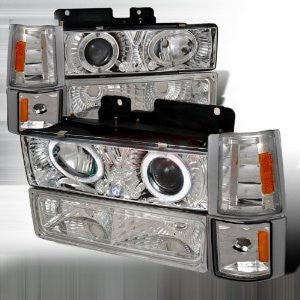 Gmc 94-98 Gmc Pick Up - 8 Pc Projector Head Lights/ Lamps & Corner Lights & Bumper Lights - Combo