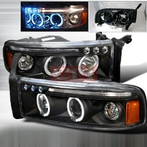 Dodge 1994-2001 Dodge Ram Halo Led Projector Head Lamps/ Headlights 1 Set Rh&Lh Performance 1994,1995,1996,1997,1998,1999,2000,2001