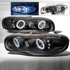 Chevrolet 1998-2002 Chevy Camaro Halo Projector Head Lamps/ Headlights- Bc