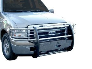 Hummer H2 03-09 Gmc H2 Sut Deluxe One Piece Grill/Brush Guard Stainless Sut Grille Guards & Bull Bars Stainless