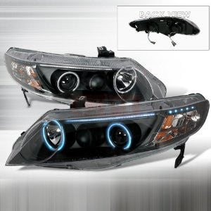 Honda 2006-2008 Honda Civic 4D Projector Head Lamps/ Headlights