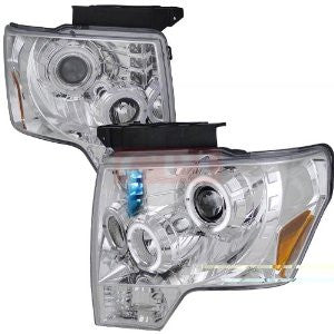 Ford F150 Dual Halo Led Projector Headlights Performance Conversion Kit