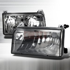 Ford 1992-1997 Ford F150/F250/F350 Headlights/ Head Lamps-Euro Style-t