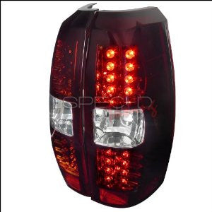 Chevy 07-09 Avalanche Red Clear Lens Led Tail Lights Performance 1 Set Rh & Lh 2007,2008,2009