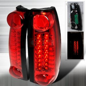 CHEVROLET/ CHEVY 88-98 CHEVY C10 - RED LED TAIL LIGHTS /LAMPS- USA PERFORMANCE 1 SET RH & LH 1988,1989,1990,1991,1992,1993,1994,1995,1996,1997,1998