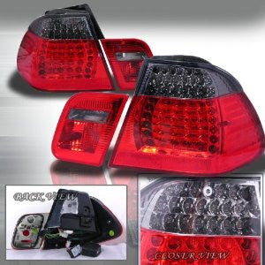 Bmw 1999-2001 Bmw E46 4Dr Smoke Tail Lights /Lamps