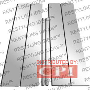 Cadillac 2005-2007 Cadillac Seville Sls/Sts 6Pcs Chrome Plated Stainless Steel Pillar Post Performance