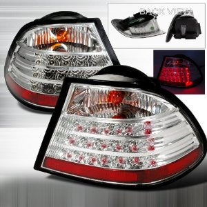 Bmw 1999-2004 Bmw E46 2Dr Led Tail Lights /Lamps -Chrome