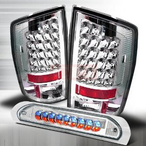 Dodge 2002-2005 Dodge Ram Pick Up Led Tail Lights /Lamps Combination (3Rd Brake Light Not Included)