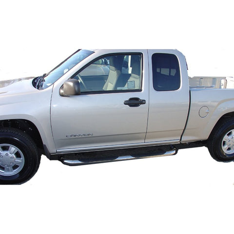 Nissan Frontier 06-10 Nissan Frontier Ext Cab Sidebar 3Inch Stainless Extended Cab Nerf Bars & Tube Side Step Bars Stainless