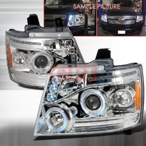 Chevrolet 2007-2008 Chevy Avalanche Projector Head Lamps/ Headlights 1 Set Rh&Lh Performance 2007,2008-l