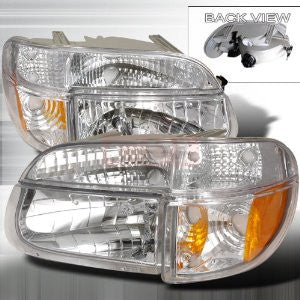 Ford 1995-2001 Ford Explorer Headlights/ Head Lamps+Corner-Euro Style