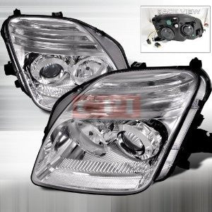 HONDA 97-01 HONDA PRELUDE - CHROME PROJECTOR HEAD LIGHTS/ LAMPS - DEPO PERFORMANCE 1 SET RH & LH 1997,1998,1999,2000,2001