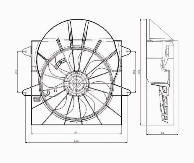 Replacement JEEP GRAND CHEROKEE FAN ASSEMBLY FAN SHROUDS  Aftermarket FAN  ASSEMBLY FAN SHROUDS for JEEP GRAND CHEROKEE