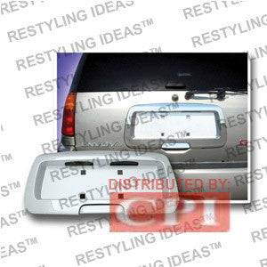 Oldsmobile 2002-2007 Bravada Chrome Rear License Plate Frame - Silver Insert Performance