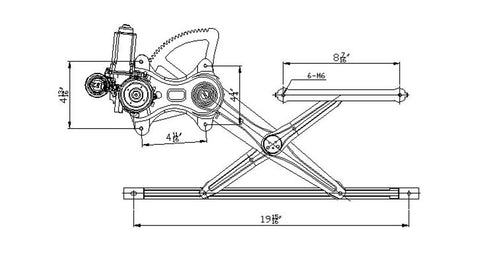 Toyota 02-06 Toyota Camry Us Power Window Regulator Assembly Front Rh (1) Pc Replacement 2002,2003,2004,2005,2006