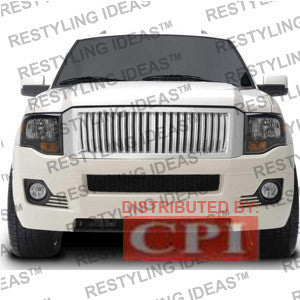 Ford 2007-2009 Ford Expedition Chrome Vertical Bar Abs Grille Performance